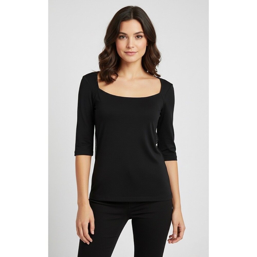 Osman Yousefzada Designer Black Blouse Top|Quiet Luxury Old Money Dark Academia